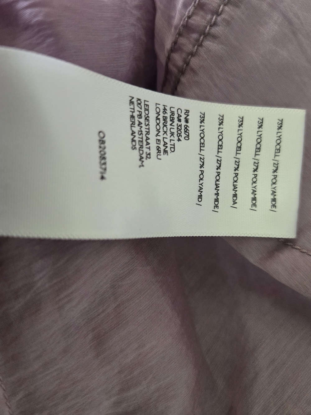 Pilcro Dusty Lavender Ruffle Scoop-Neck Button Front Blouse - Picture 12 of 13